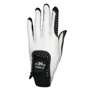 FIT39ex Golfhandschuh Cool in Weiss und Schwarz für linke oder rechte Hand