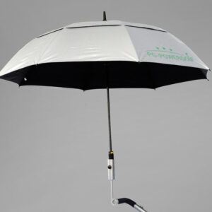 Hochwertiger Golfschirm für Golfcaddy mit UV-beschichteter Bespannung und Windstabilität