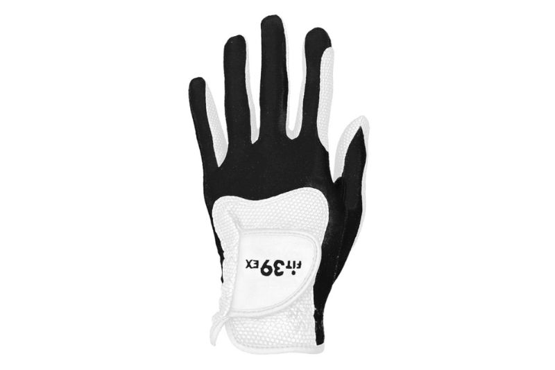 FIT39ex Golfhandschuh Standard in Schwarz und Weiss für linke oder rechte Hand
