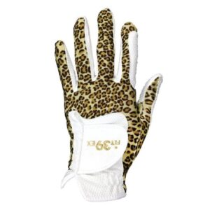 FIT39ex Golfhandschuh Standard in Leopard und Weiss für linke oder rechte Hand