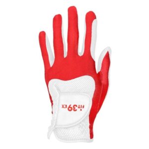 FIT39ex Golfhandschuh Standard in Rot und Weiss für linke oder rechte Hand