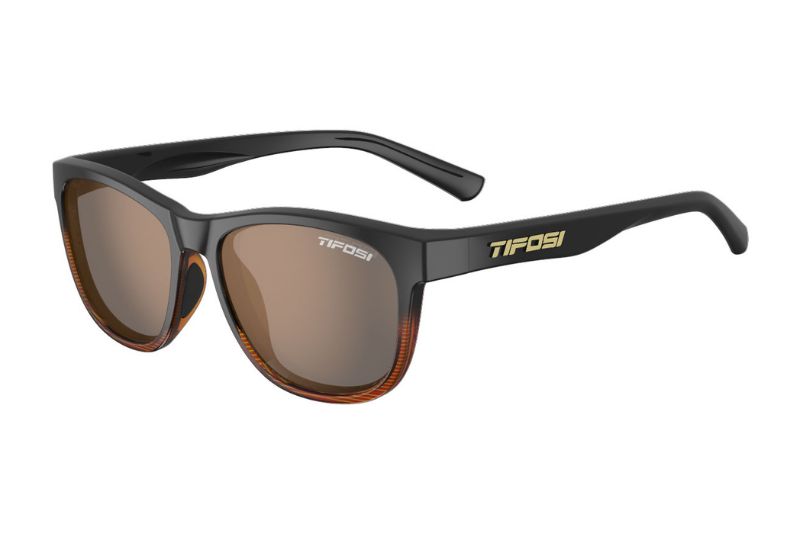 Tifosi Swank Sonnenbrille Brown Fade Frame mit braunen Gläsern Seitenansicht